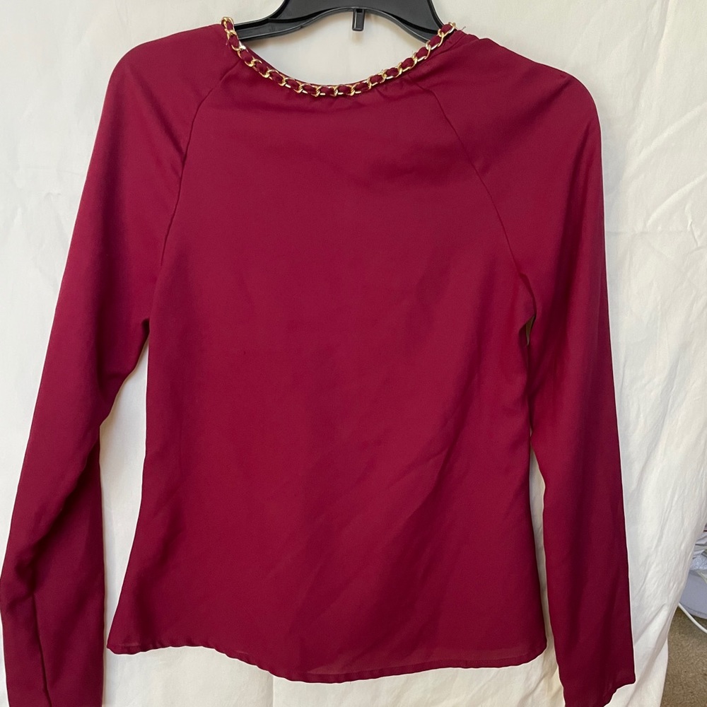 Burgundy blouse - Picture 5 of 8
